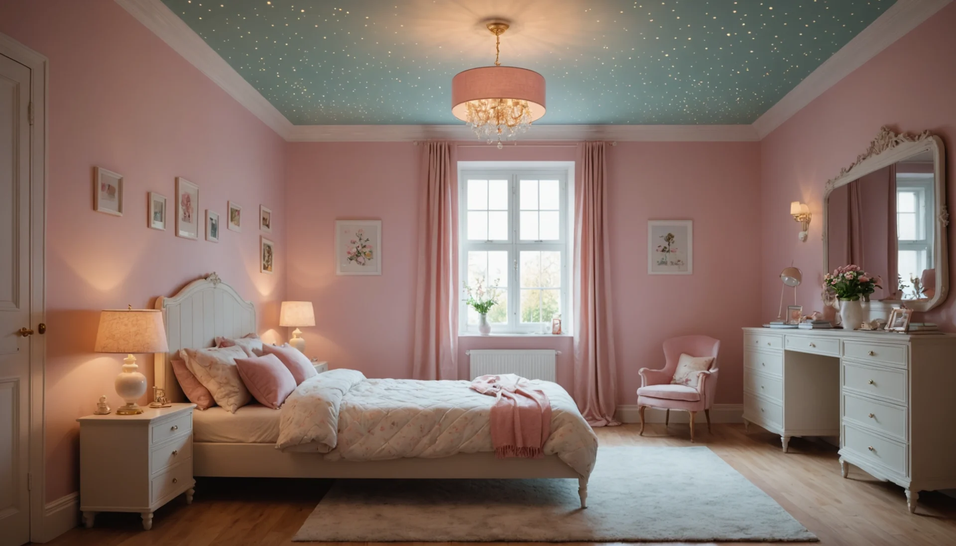 plafonnier chambre fillette