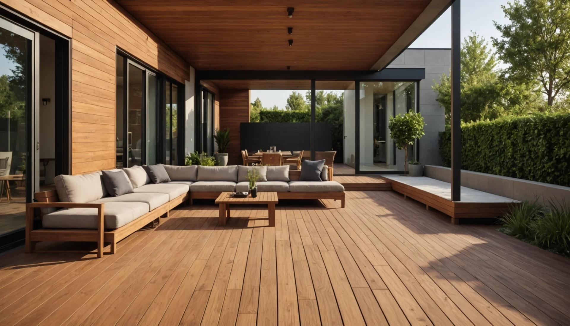 panneaux terrasse bois