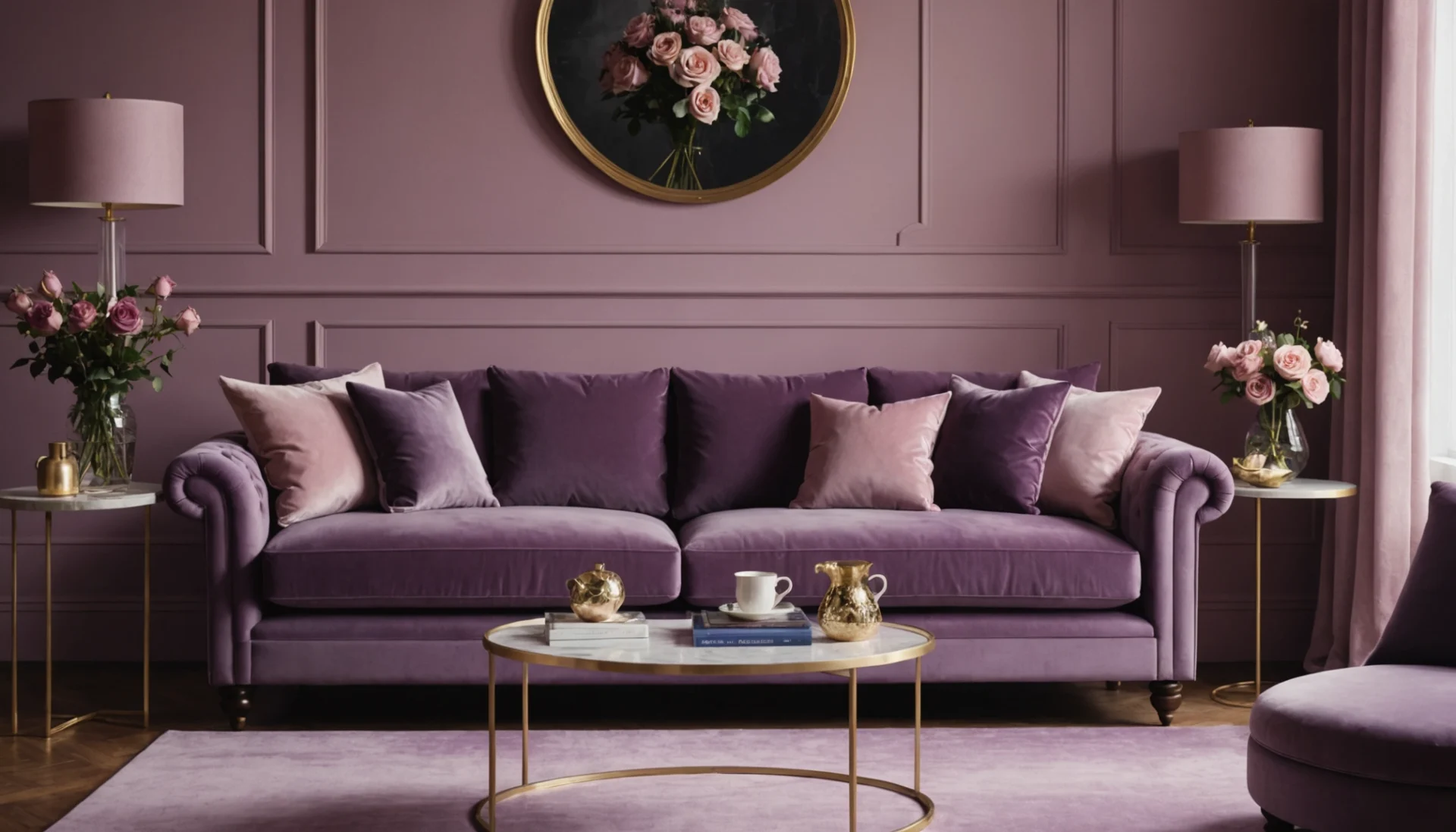 rose violet couleur