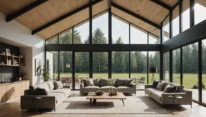 maisons individuelles modernes avec toit à pignon