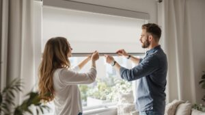 comment mettre rideau avec coffre volet roulant